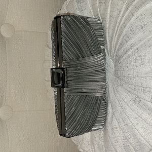 Sondra Roberts satin clutch handbag